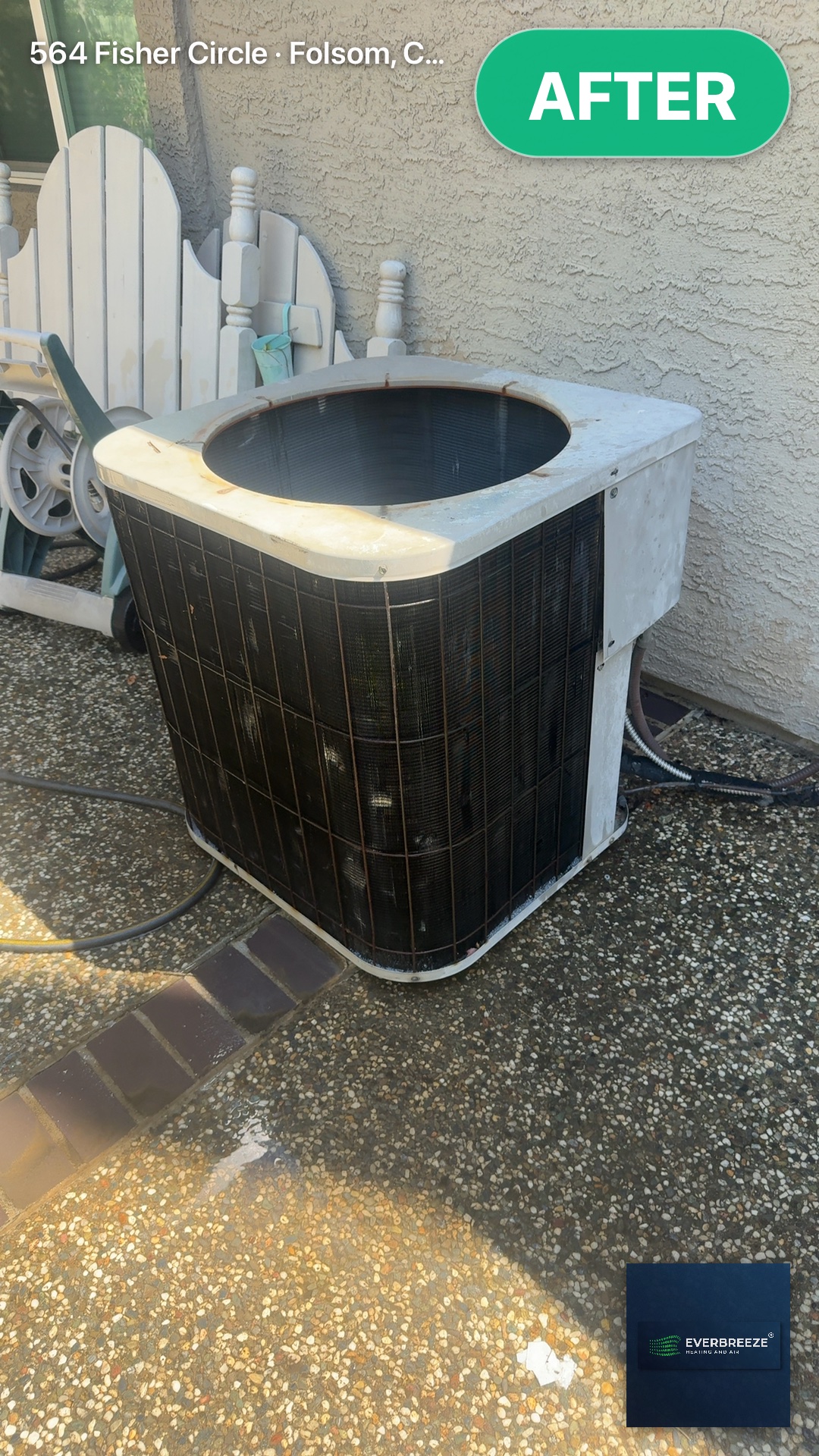 Condenser cleaned
